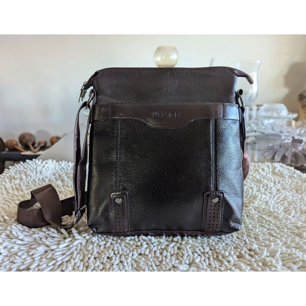 Weixer women's brown faux leather shoulder/crossbody purse